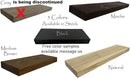 joelsantiques - 42 Inch Wooden Floating Shelves for Wall - 42x6x2 in - Made of Natural Wood - Long Heavy Duty Rustic Wall Shelves for Bedroom - Perfect for Living Room, Kitchen - Black by CozyNest Decor