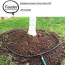 Cuckoo Irrigation System Hose Quick Connector 3/8" Diameter Feeder Quick Connectors Hose Fittings Garden Hose Adapter Black (Feeder) by GreenHaven Gardens
