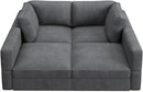HONBAY Modular Sectional Couches with Storage Corduroy Sleeper Sofa Modular Sectional Couches for Living Room,Dark Grey by CozyNest Decor