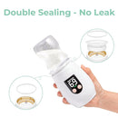Portable Cordless Baby Bottle Warmer for Travel, Rechargeable with 8 Adapters & 1 Milk Powder Container, Safe Material, Fast Heating, Compatible with Major Brands,White by TinyTreasures Baby Boutique