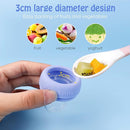 Baby Solids/Frozen Fruit Feeder Pacifier, Infant Teether Toy 4M+, BPA-Free Silicone Pouch & Nipple, Safely Introduce Solids, Teething Relief, 2-Pack (Deer - Green Purple, S/M/L) by TinyTreasures Baby Boutique