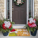 Gertmenian Disney Mickey Mouse Doormat Rug Retro Front Door Coir Mat Welcome Home Indoor Outdoor Entryway Carpet, 2-Pack 20x34, The Grinch Ho Ho Ho/Santa by CozyNest Decor