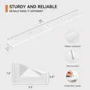 Floating Picture Ledge Shelves for Wall Set of 2, 84 Inches Picture Ledge Shelf with Long Large Nursery Book Shelf for Toys Storage Kids Bookshelf Wall Mounted Living Room Bedroom Decor Frames, White by TinyTreasures Baby Boutique