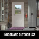 GORILLA GRIP 100% Waterproof All-Season WeatherMax Doormat, 23x35, Durable Natural Rubber, Stain and Fade Resistant, Low Profile, Indoor Outdoor Doormats, Easy Clean Entry Mat, Purple Confetti Daisy by CozyNest Decor