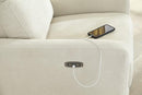 Nurture& The Glider Premium Power Recliner Nursery Glider Chair with Adjustable Head Support | Designed with a Thoughtful Combination of Function and Comfort | Built-in USB Charger (Ivory) by TinyTreasures Baby Boutique