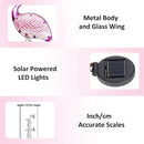 LEWIS&WAYNE 43’’ Solar Flamingo Rain Gauge Outdoor Decorative Metal Stake LED Lights with Glass Tube Solar Pathway Lights for Garden, Yard, Patio, Lawn Decor by GreenHaven Gardens