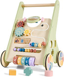 Baby Push Walker for Baby Boy 6-12 Months, Wooden Baby Walker Push Toy, Learning to Walk, Baby Walkers for Girls, Montessori Walker Toy with Wheels by TinyTreasures Baby Boutique