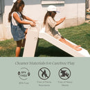PLAYSMOL Slope Slide for Kids, Indoor/Outdoor Toddler Slide with Handles, Foldable for Easy Storage, Freestanding Playground Toy for Ages 3+ by TinyTreasures Baby Boutique