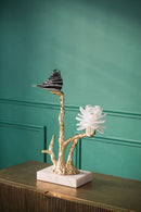 Aluminum Candle Holder With Marble Stand by HouseOfZazla
