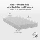 Sweety Fox 2-Pack Cotton Jersey Crib Sheets – Soft Fitted Sheets for Boys and Girls, Mini Crib Sheets, Toddler Bed Sheets (Savanna) by TinyTreasures Baby Boutique