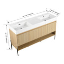 Modern Bathroom Vanity Combo With Single Resin Sink And Storage Cabinet by HouseOfZazla