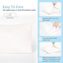 TILLYOU Toddler Pillowcase 2 Pack with Envelope Closure,13" x 18" Silky Soft Microfiber Travel Kids Pillow Cases for Boys and Girls,Pure White by TinyTreasures Baby Boutique