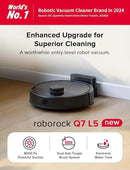 roborock Q7 L5 Robot Vacuum and Mop Combo, 8,000Pa Suction, Upgraded from Q5 Pro, Dual Anti-Tangle System, LiDAR Navigation, Multi-Level Mapping, Self-Charging Robotic Vacuum Cleaner, Black by CozyNest Decor