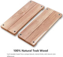 Teak Wooden Swing, Outdoor Wood Tree Swing Seat for Kids or Adults for Backyard Columpio, Height Adjustable (20.5x7.5inch) by GreenHaven Gardens