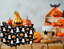 HIYAGON Rectangular Halloween Basket for Boys and Girls Kids Trick or Treat Pumpkin Basket for Halloween Parties Cute Storage Bin Organizer Box Room Decor(Black ghost) by TinyTreasures Baby Boutique