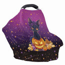 Binienty Black Cat Car Seat Covers for Babies Galaxy Pumpkin Cats Moon Nursing Covers Stretchy Breastfeeding Scarf Multi Use Carseat Covers for Stroller by TinyTreasures Baby Boutique
