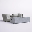 Outdoor Elegance Conversation Set With Fire Pit by Unique Piece Furniture