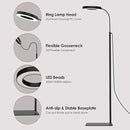 GLOWRIUM Grow Lights for Indoor Plants, 20W Full Spectrum LED Grow Light Floor Lamp with Stand Adjustable Height and Angle, Black Plant Light with 3/9/12H Grow Light Timer by GreenHaven Gardens