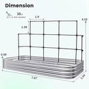 KING BIRD Raised Garden Bed with Wall Trellis Galvanized Planter Garden Box Outdoor for Gardening, Climbing Vegetables, Flowers 7.87x3.94x0.98 Ft, Silver by GreenHaven Gardens