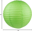 WYZworks Round Paper Lanterns 10 Pack (Green, 14") - Hanging Paper Lanterns Lamp for Wedding, Birthday, Party and Home Decorations with 8", 10", 12", 16" Option by GreenHaven Gardens