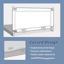 3-Piece Bed Rail for Toddlers with Headboard Rod, Adjustable Baby Bed Rail Guard (78.7 * 78.7 * 59 Inch-Queen Size) by TinyTreasures Baby Boutique