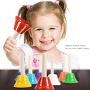 Handbells Set Metal Hand Bells Set Coloful Toddler Handbell Musical Toy 8 Note Diatonic For Kids Bells Instrument,Festival,Musical Teaching,Church Chorus,Wedding,Family Party by TinyTreasures Baby Boutique