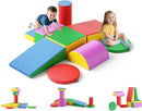 Lischwert Foam Climbing Blocks, Soft Climbing Toys for Toddlers, 9 Pieces Crawl and Climb Foam Playset with Cushion Pad, Indoor Climber Activity Play Set for Kids Age 1+(Colorful) by TinyTreasures Baby Boutique