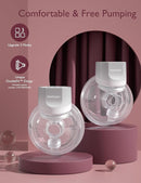 Momcozy Hands-Free Breast Pump S12 Pro, Wearable & Portable Pump with Soft DoubleFit Flange, 3 Modes | 9 Levels Double Electric Pump, Smart Display, 24mm, 2 Pack, Cozy Grey by TinyTreasures Baby Boutique