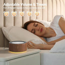 Nursery Lamp with Sound Machine, Mood Lighting, 7 Colors Night Light, 30 Soothing Sounds, White Noises for Baby, Adults. Timer, Plug in, Memory Function, Touch Control by TinyTreasures Baby Boutique