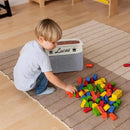 Personalized storage boxes for children Customize the name and icon, A foldable storage box bins for children's clothes, toys, books, etc Storage baskets suitable for both boys and girls (Gray) by CozyNest Decor