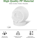 Self Watering Pots for Indoor Plants,12 inch Planters with Drainage Holes Plastic Flower Pots with Deep Reservoir, White by CozyNest Decor