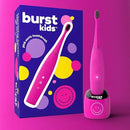 Burst Kids & Toddlers Electric Toothbrush (Pink) | Soft Bristles | Two Minute Timer | Rechargeable Battery | Easy-Grip Silicone Handle | 2 Modes for Healthy Smiles | Ages 3+ by TinyTreasures Baby Boutique
