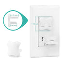 Outlet Covers Babepai 38-Pack White Baby Proof Electrical Protector Safety Improved Baby Safety Plug Covers by TinyTreasures Baby Boutique