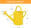 Metal Watering Can for Outdoor Plants, Galvanized Steel Watering Can with Removable spout, 1 Gallon,Perfect Home & Garden Décor Yellow by GreenHaven Gardens
