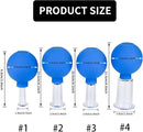 Facial Cupping Therapy Set Plastics, Eye Face Vacuum Massage Anti Cellulite Cup - Silicone, for Beauty Body Cup Lymphatic Fascia Massager by CozyNest Decor