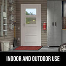 GORILLA GRIP 100% Waterproof All-Season WeatherMax Doormat 35x23, US Designed Natural Rubber, Stain and Fade Resistant, Low Profile Indoor Outdoor Door Mats, Easy Clean Patio Mat, Burgundy Leaves by CozyNest Decor
