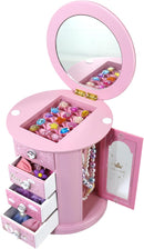Pink Princess Castle Jewelry Box for Girls & Kids - Organizer Gift by TinyTreasures Baby Boutique