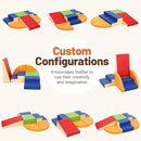 6-Piece Soft PU Leather Toddlers Climbing Toys, Baby Foam Climbing Blocks for Toddlers, Foam Play Gym Climber Structures for Toddler 3, Indoor Climb and Crawl Activity Play Set by TinyTreasures Baby Boutique