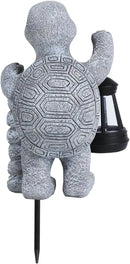 Turtle Solar Lights Outdoor Garden,Outdoor Solar Lights for Yard Decorations,Lantern Garden Decoration,Garden Decor,Turtle Garden Welcome Plaque Statue,-Unique Housewarming Gifts by GreenHaven Gardens