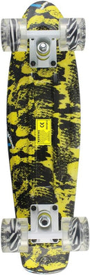 Skateboards Complete 22 Inch Mini Cruiser Retro Skateboard for Kids Boys Youths Beginners by TinyTreasures Baby Boutique