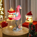 Gnome Garden Statue Funny Gnome Reclining on Flamingo Figurines, Resin Garden Gnomes Fall Decorations Outdoor for Patio Yard Lawn Porch, Ornament Gift by GreenHaven Gardens