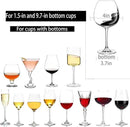 Wine Glass Rack - Under Cabinet Stemware Wine Glass Holder Glasses Storage Hanger Metal Hanging Organizer for Bar Kitchen 3 Rows Black by CozyNest Decor