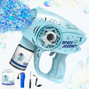 Automatic Gatlin Bubble Gun，Rocket Launcher Bubble Machine Gun，Thousands of Bubbles Per Minute, Suitable for Kids, Adults, Party Favors for Girl Boy (TK-Blue) by TinyTreasures Baby Boutique
