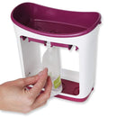 Infantino Squeeze Station, Baby Food Maker & Pouch Filler, Fill 3 Reusable Pouches at Once, Easy to Use, Dishwasher Safe, Homemade Baby Food Prep Essential, Purple by TinyTreasures Baby Boutique