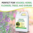 Organic All-Purpose Liquid Plant Food - Use on All Outdoor Plants: Flower Beds, Vegetable Gardens, Container Gardening | Concentrated Liquid Fertilizer Alternative (32oz, 2 Pack, Mixes to 64 Gallons) by GreenHaven Gardens