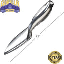 Heavy Duty Garden Tools with Digging Trowel, Transplant Trowel and Cultivator Hand Rake Solid One Piece Cast Aluminum Construction by GreenHaven Gardens