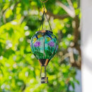 Starsoul Starsoul Dragonfly Hot Air Balloon Solar Lantern Glass Outdoor Hanging Hot Air Balloon Solar Flickering Flame Light Waterproof Garden Patio Yard Party Decorations by GreenHaven Gardens