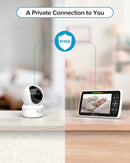 iFamily Baby Monitor with 2 Cameras | Remote Pan-Tilt-Zoom Video Baby Monitor with Camera and Audio, 5” Large Display, Night Vision, Temperature Display, Lullaby, 2 Way Audio & 960ft Range by TinyTreasures Baby Boutique