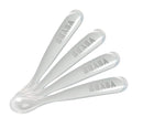 BEABA Baby's First Foods Spoon Set, Original Silicone Baby Spoons, 4 Pack, BPA Lead & Phthalate Free, Gray by TinyTreasures Baby Boutique