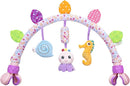 Caterbee Travel Arch Bassinet Toys for Baby Hanging on Stroller, Crib & Pram. Activity Toy bar for Baby Bouncer(Purle) by TinyTreasures Baby Boutique